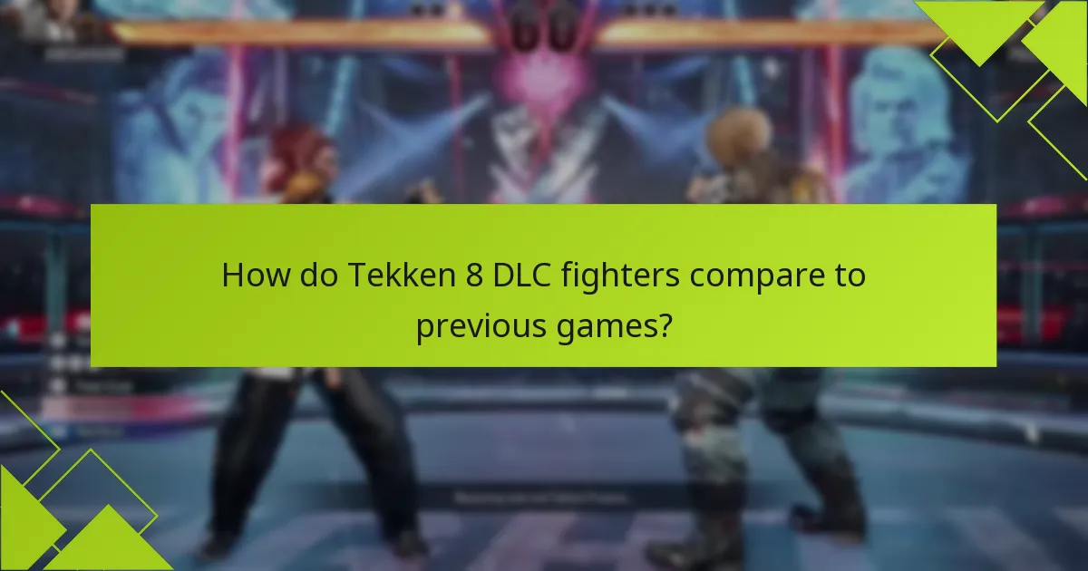 Which characters are included in the Tekken 8 DLC?