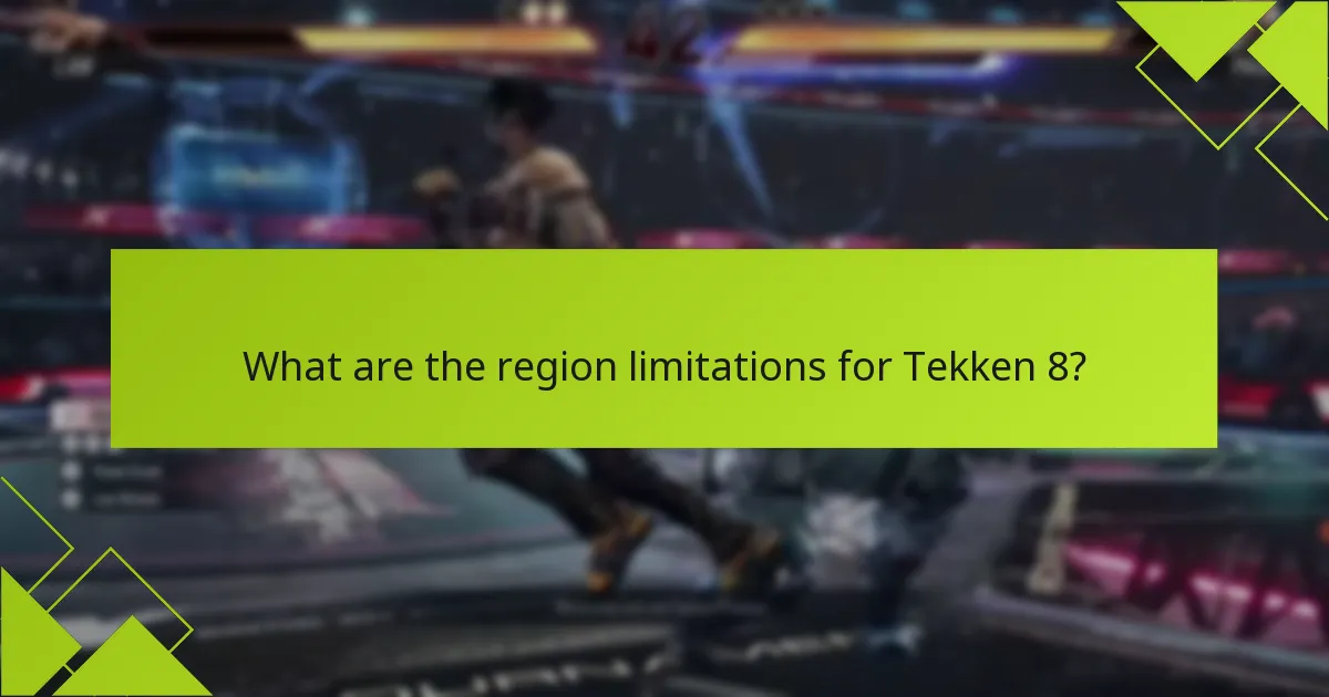 How do regional differences affect gameplay in Tekken 8?