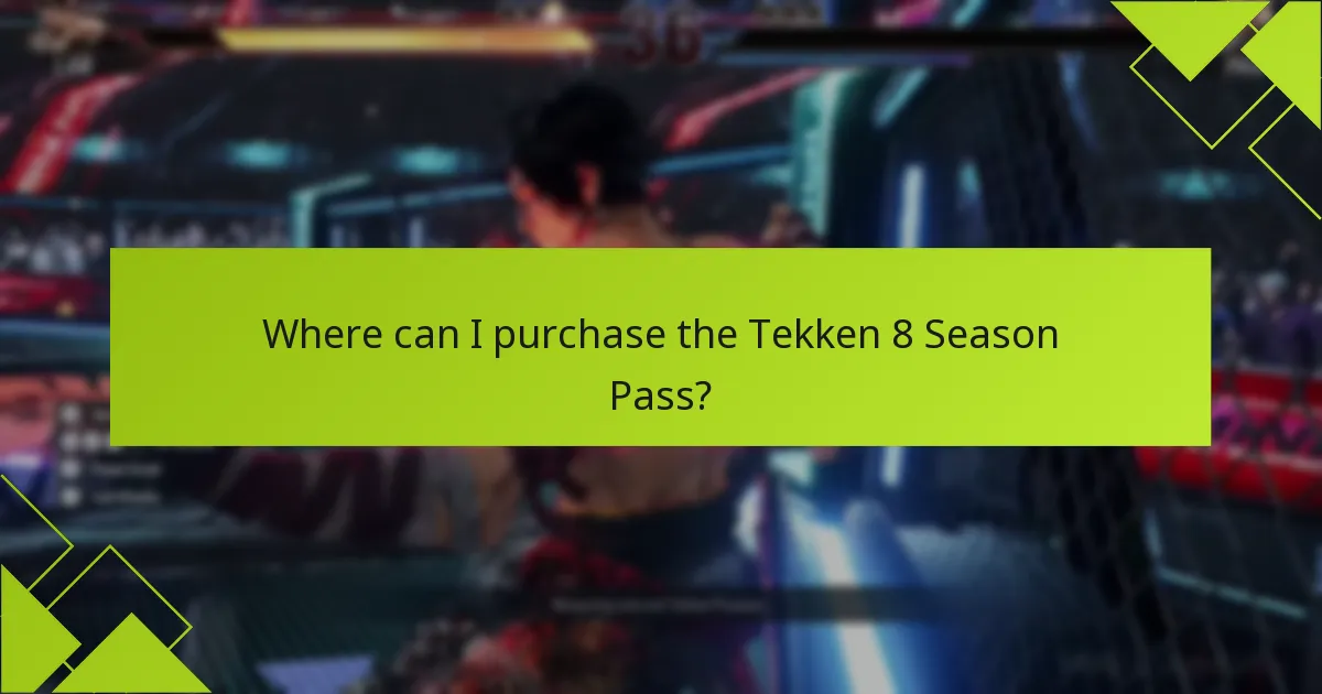 Which platforms support the Tekken 8 Season Pass?